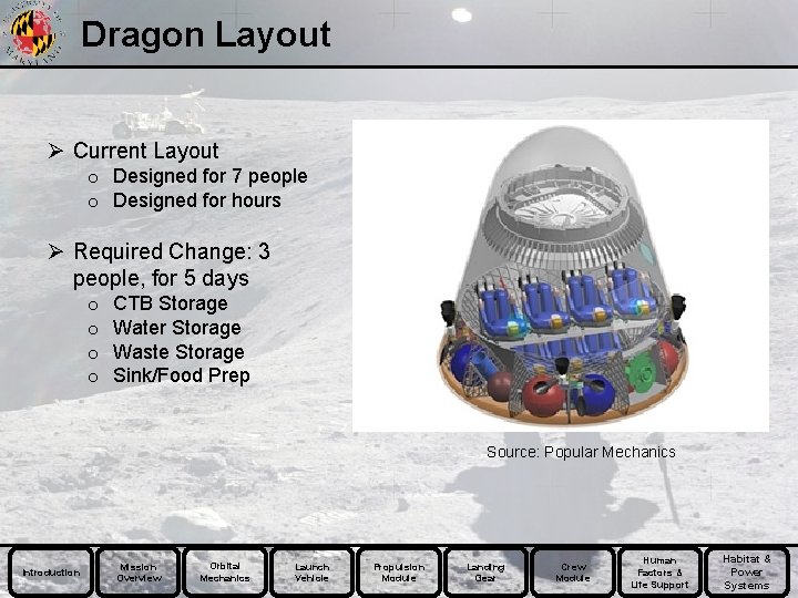 Dragon Layout Ø Current Layout o Designed for 7 people o Designed for hours