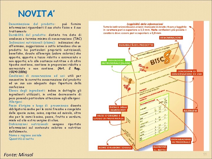 NOVITA’ Denominazione del prodotto: può fornire informazioni riguardanti il suo stato fisico e il