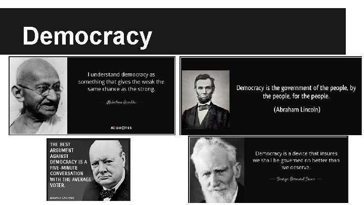 Democracy Democracy