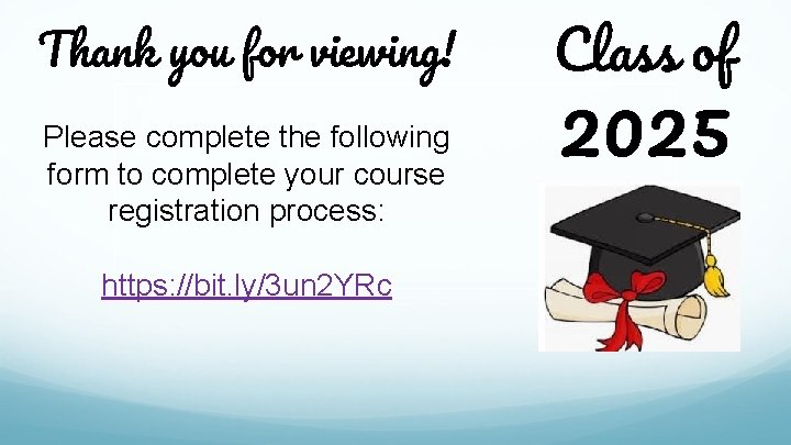 Thank you for viewing! Please complete the following form to complete your course registration