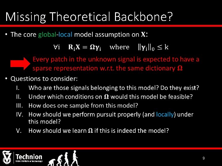 Missing Theoretical Backbone? • 9 