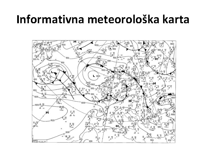 Informativna meteorološka karta 