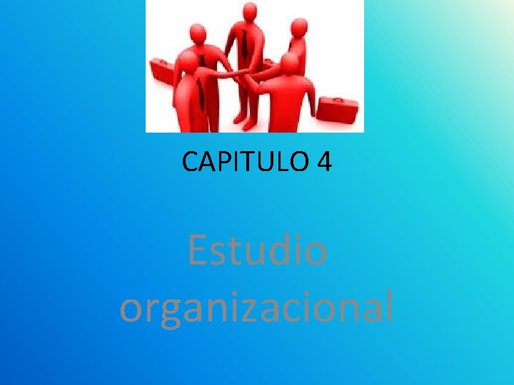 CAPITULO 4 Estudio organizacional 