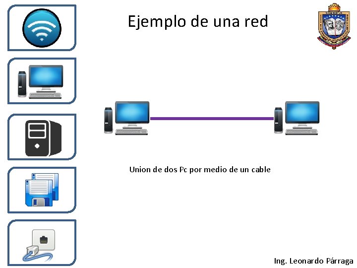 Ejemplo de una red Union de dos Pc por medio de un cable Ing.