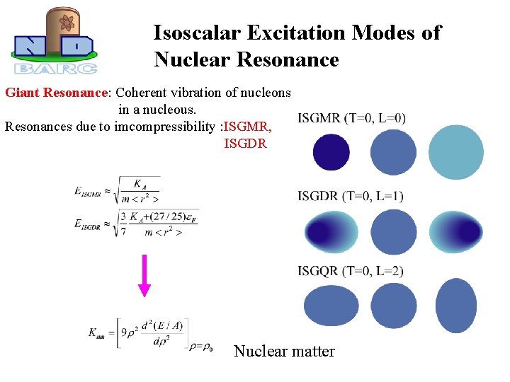 Isoscalar Excitation Modes of Nuclear Resonance Giant Resonance: Coherent vibration of nucleons in a