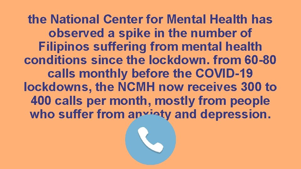 the National Center for Mental Health has observed a spike in the number of