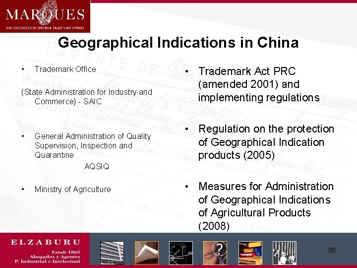 Geographical Indications in China • Trademark Office (State Administration for Industry and Commerce) -