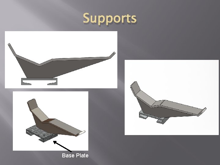 Supports Base Plate Supports Base Plate