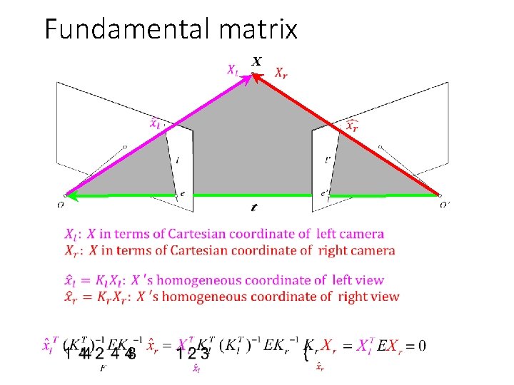 Fundamental matrix X 