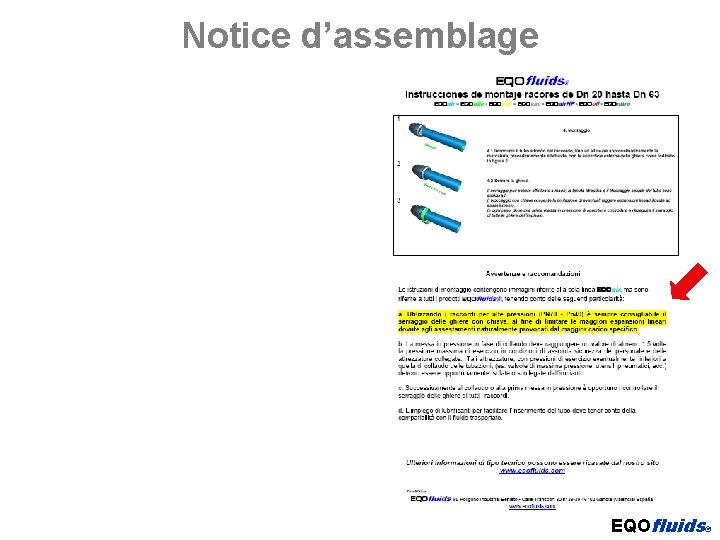 Notice d’assemblage EQOfluids® 