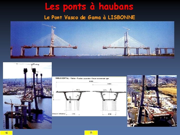 Les ponts à haubans Le Pont Vasco de Gama à LISBONNE 