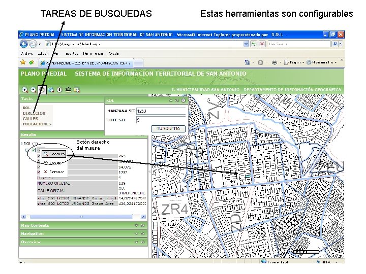 TAREAS DE BUSQUEDAS Botón derecho del mause Estas herramientas son configurables 