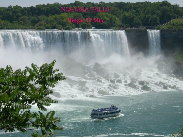 NIAGARA FALLS Height 59 Mtrs 