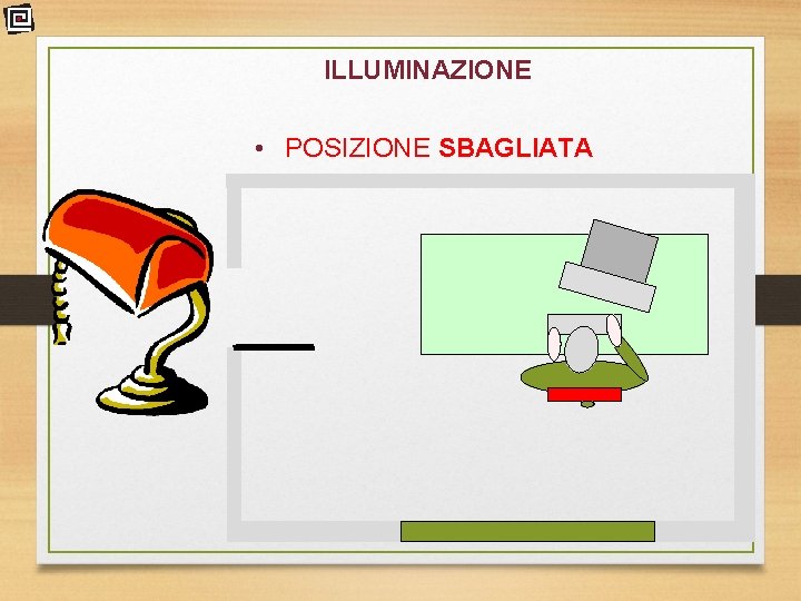 ILLUMINAZIONE • POSIZIONE SBAGLIATA 