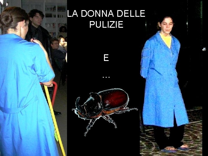 LA DONNA DELLE PULIZIE E … 