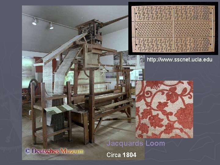 http: //www. sscnet. ucla. edu Jacquards Loom Circa 1804 
