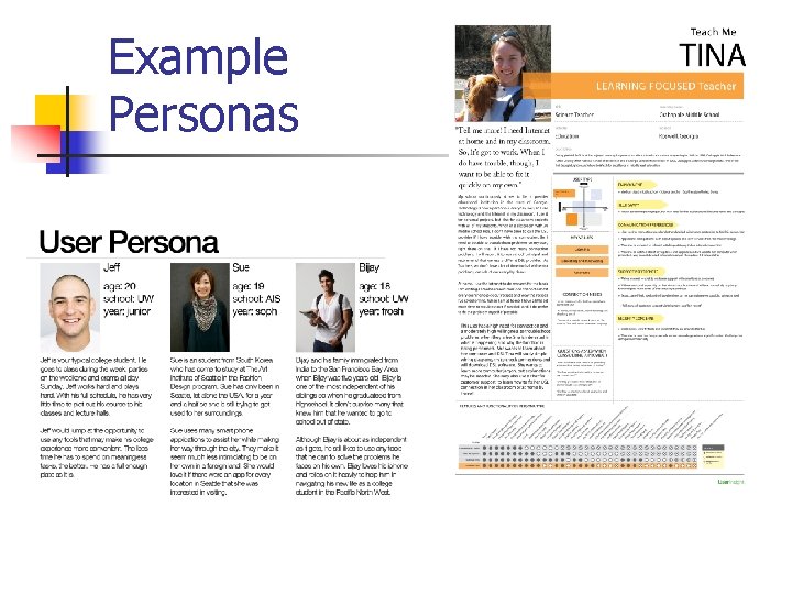 Example Personas 