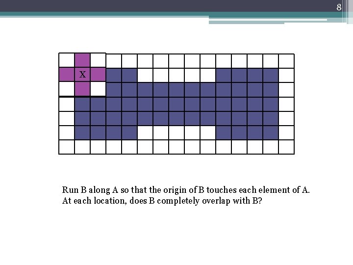 8 X Run B along A so that the origin of B touches each