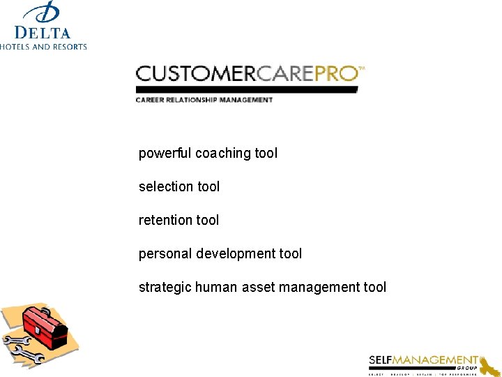 powerful coaching tool selection tool retention tool personal development tool strategic human asset management