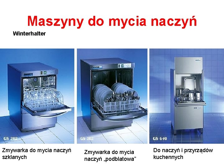 Maszyny do mycia naczyń Winterhalter Zmywarka do mycia naczyń szklanych Zmywarka do mycia naczyń