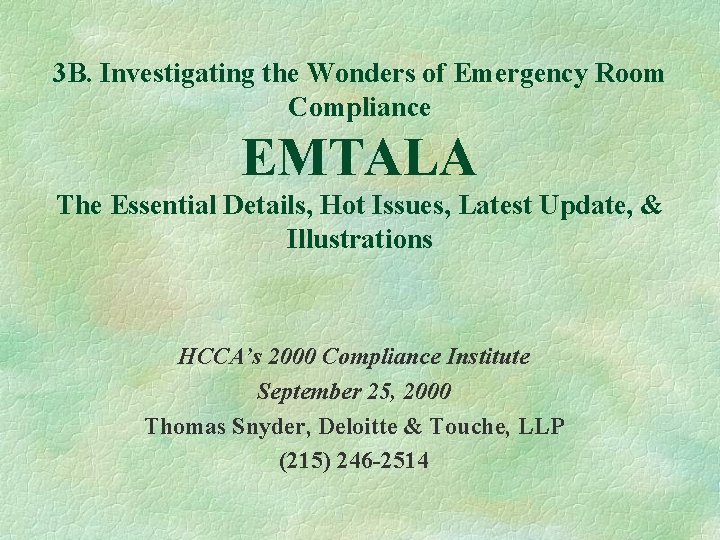 3 B. Investigating the Wonders of Emergency Room Compliance EMTALA The Essential Details, Hot