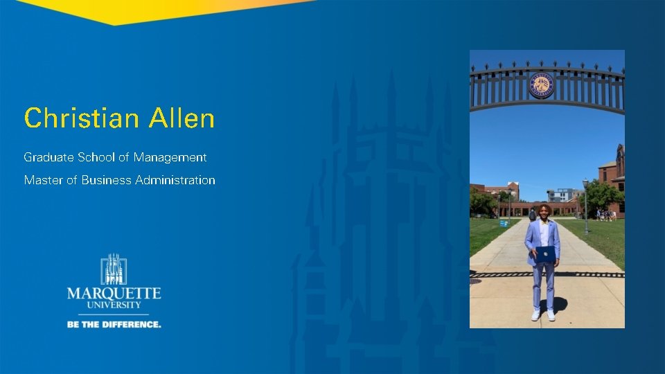 Christian Allen Graduate School of Management Master of Business Administration 