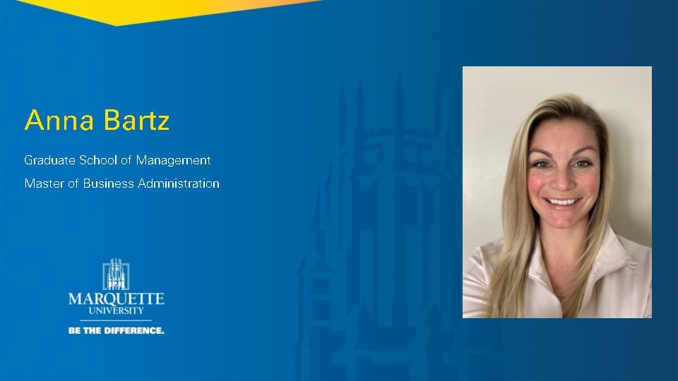 Anna Bartz Graduate School of Management Master of Business Administration 