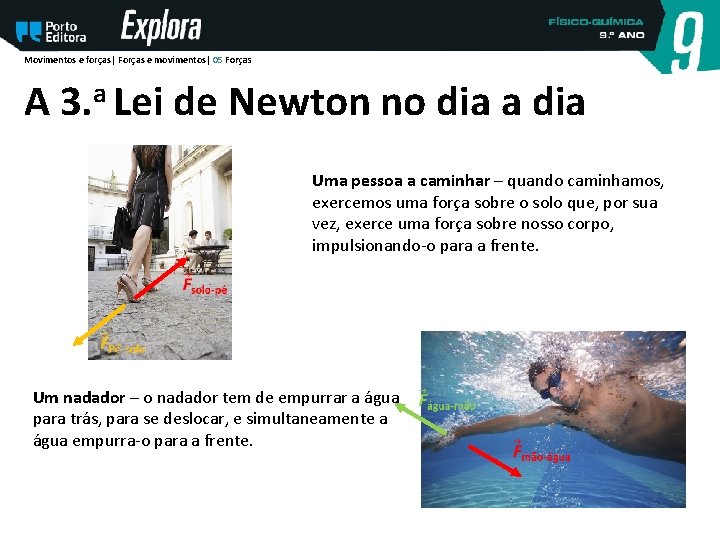 Movimentos e forças| Forças e movimentos| 05 Forças A 3. a Lei de Newton