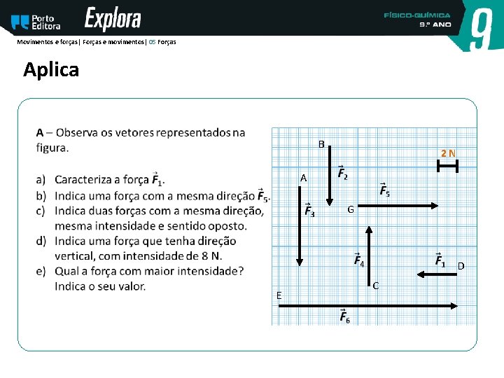 Movimentos e forças| Forças e movimentos| 05 Forças Aplica B 2 N A G