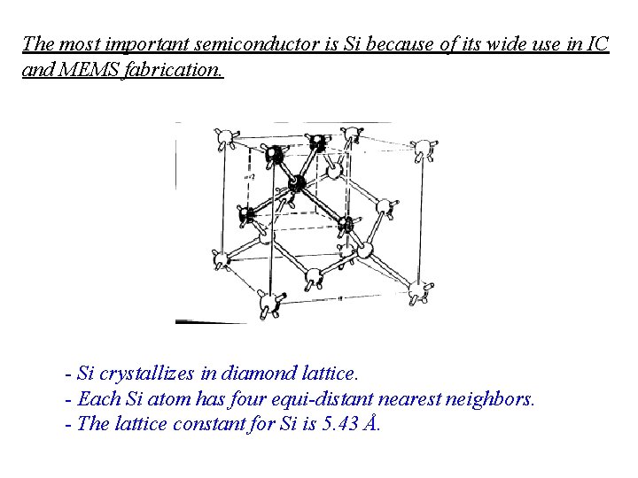 The most important semiconductor is Si because of its wide use in IC and