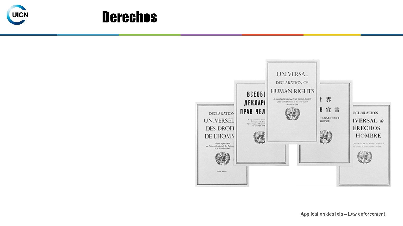 Derechos Application des lois – Law enforcement 