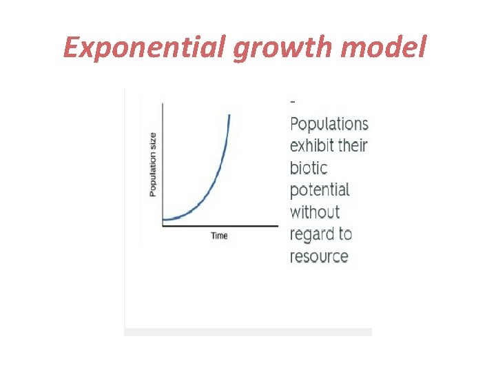 Exponential growth model 