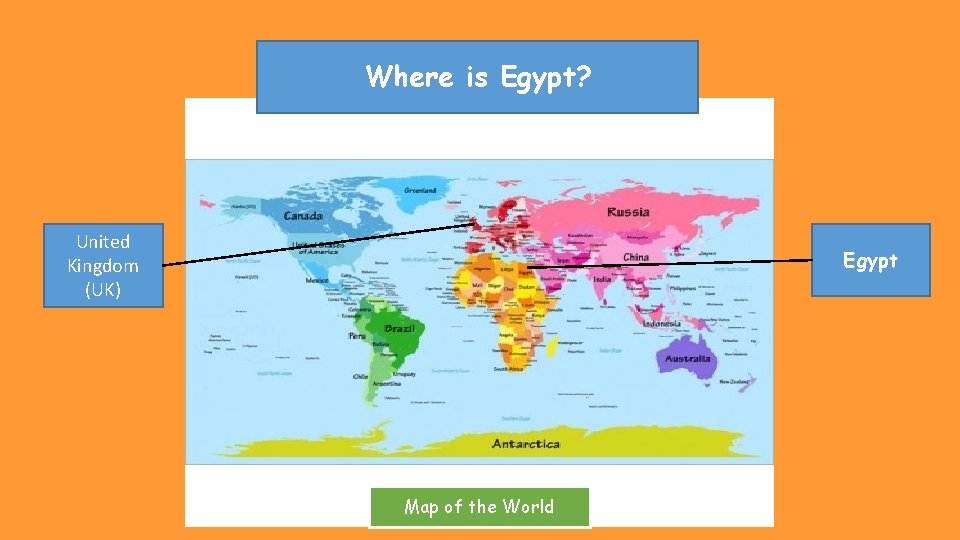 Where is Egypt? United Kingdom (UK) Egypt Map of the World 