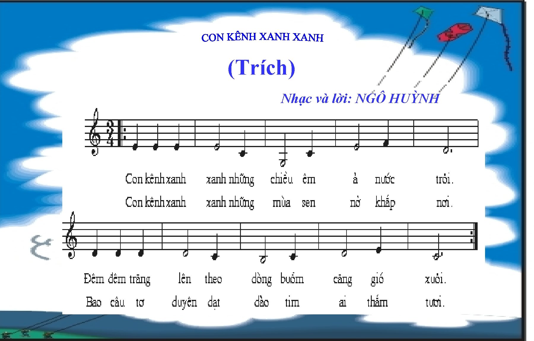 (Trích) Nhạc và lời: NGÔ HUỲNH 