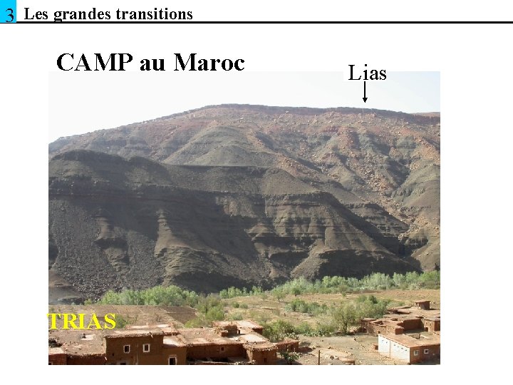3 Les grandes transitions CAMP au Maroc TRIAS Lias 