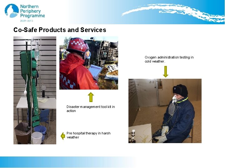 Co-Safe Products and Services Oxygen administration testing in cold weather. Disaster management tool kit