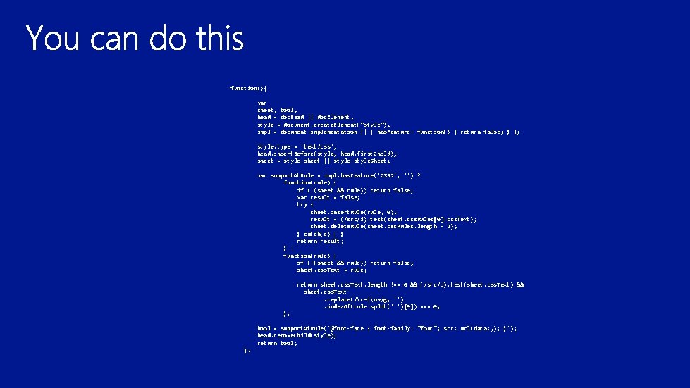 function(){ var sheet, bool, head = doc. Head || doc. Element, style = document.