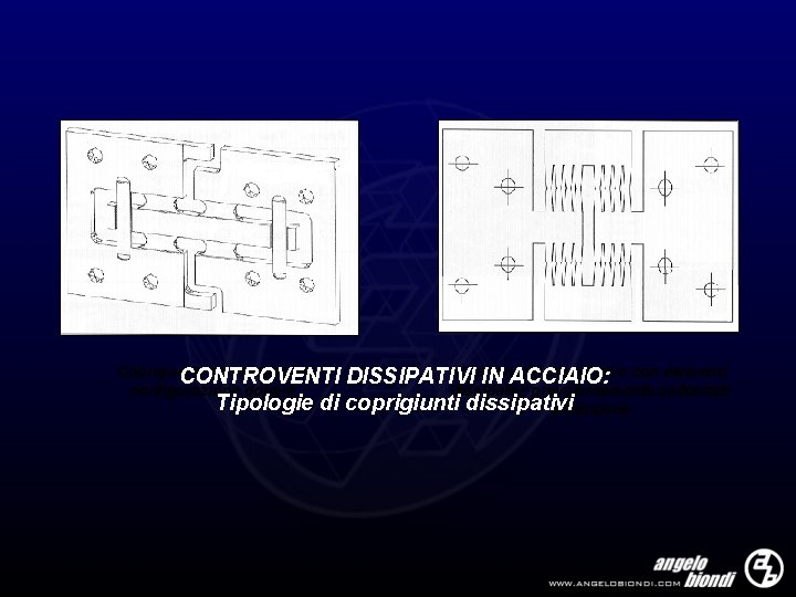 Coprigiunto dissipativo in CONTROVENTI configurazione doppia Coprigiunto dissipativo con elementi DISSIPATIVI IN ACCIAIO: dissipativi