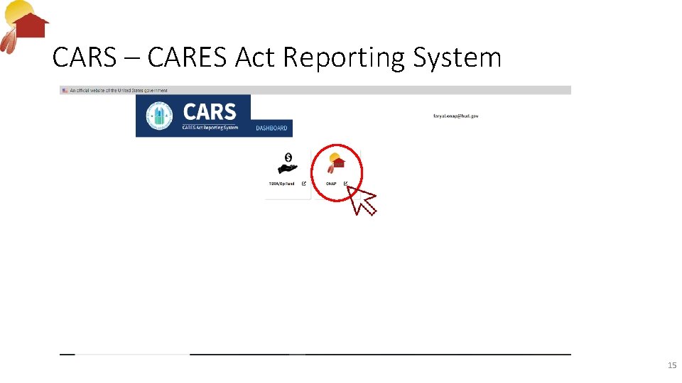 CARS – CARES Act Reporting System 15 