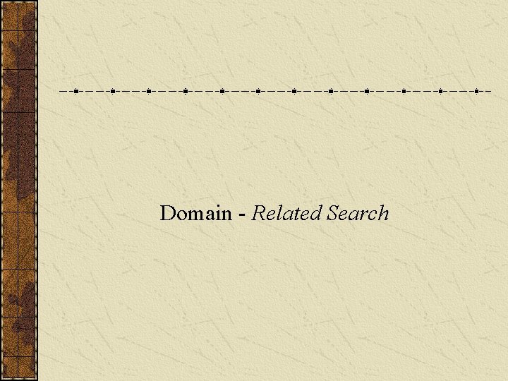 Domain - Related Search 