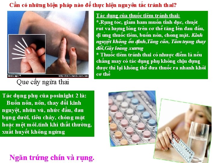 Cần có những biện pháp nào để thực hiện nguyên tắc tránh thai? Tác