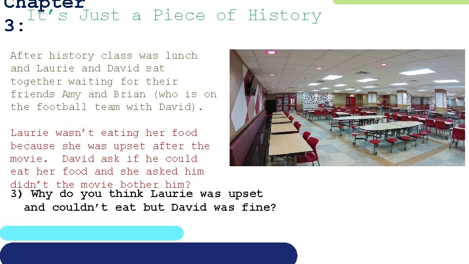 Chapter It’s Just a Piece of History 3: After history class was lunch and