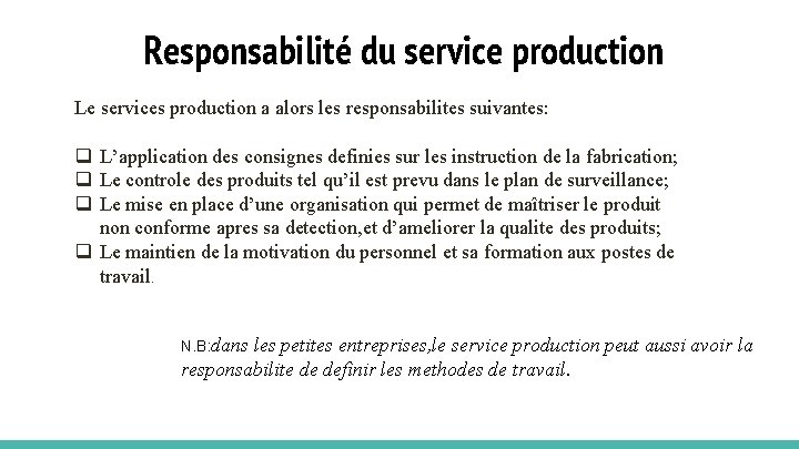 Les etapes de la demarche qualite fondee sur