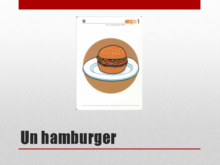 Un hamburger 