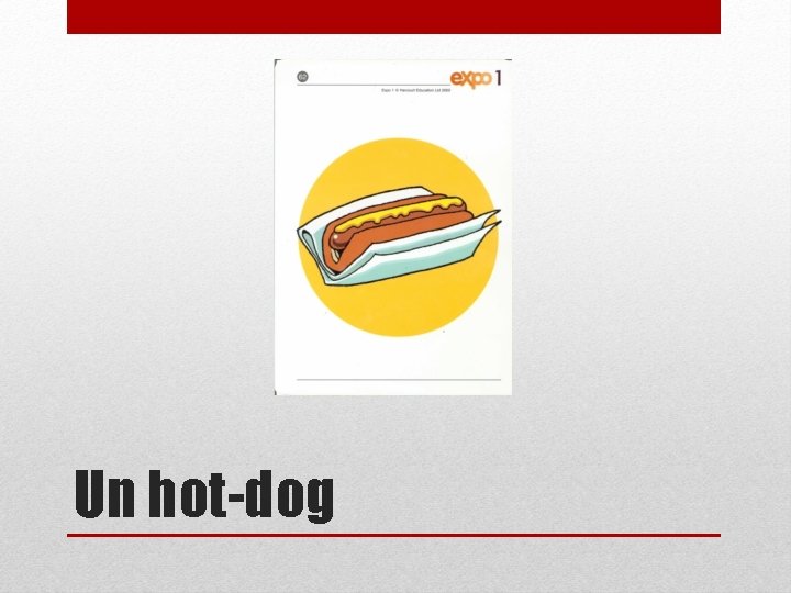 Un hot-dog 