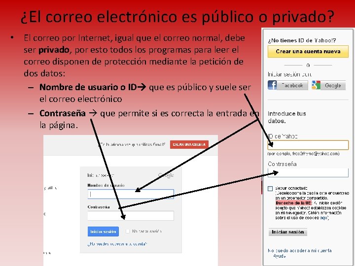 ¿El correo electrónico es público o privado? • El correo por Internet, igual que