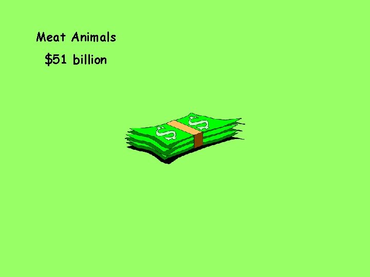 Meat Animals $51 billion 