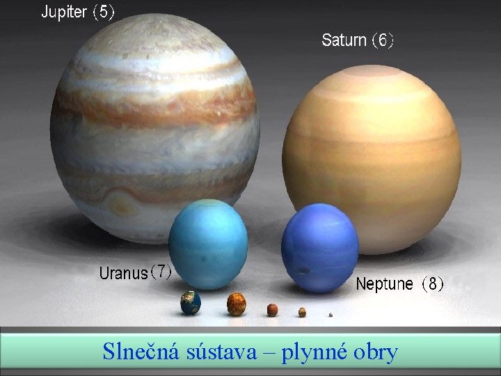 Slnečná sústava – plynné obry 