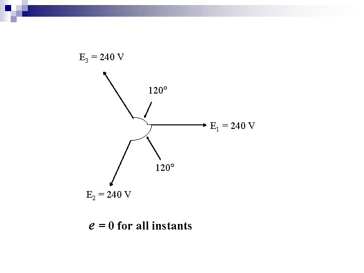 E 3 = 240 V 120 E 1 = 240 V 120 E 2