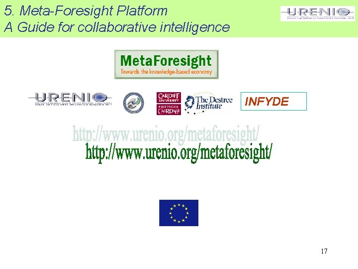 5. Meta-Foresight Platform A Guide for collaborative intelligence INFYDE 17 